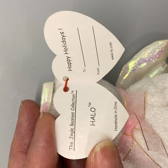 Ty Jingle Beanies Angel Bears Ornaments 2001 Halo 2002 Halo II 2003 Herald - Picture 10 of 16